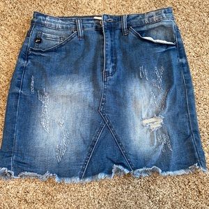 women’s denim skirt